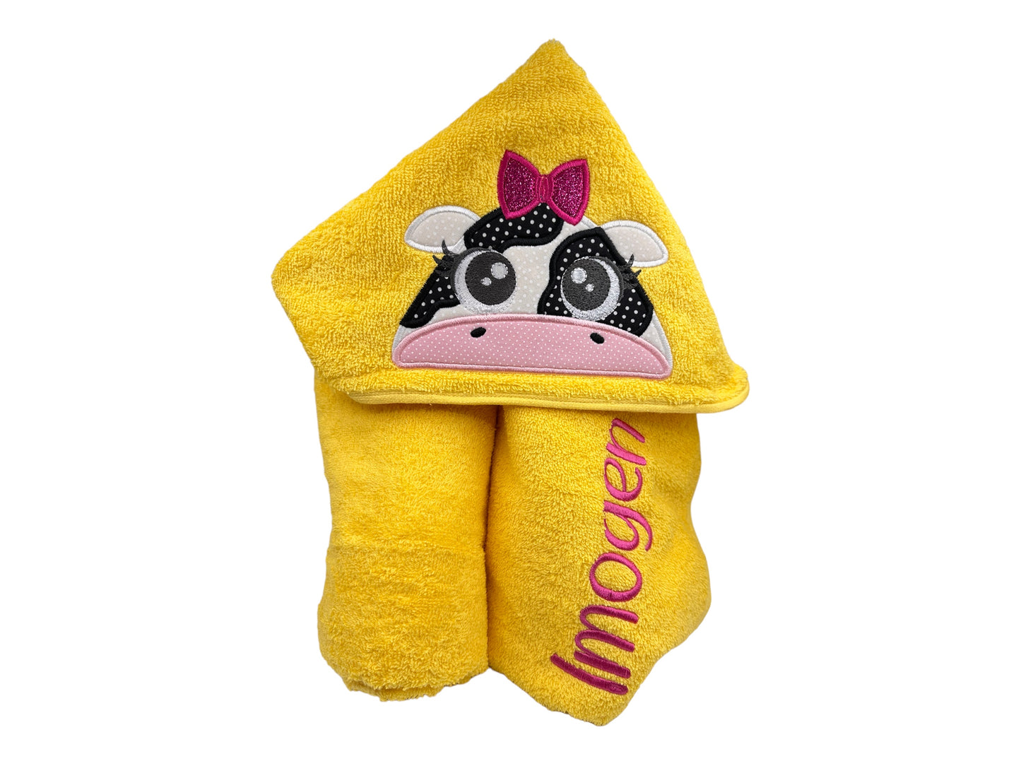 Kids' Hooded Towel with COW