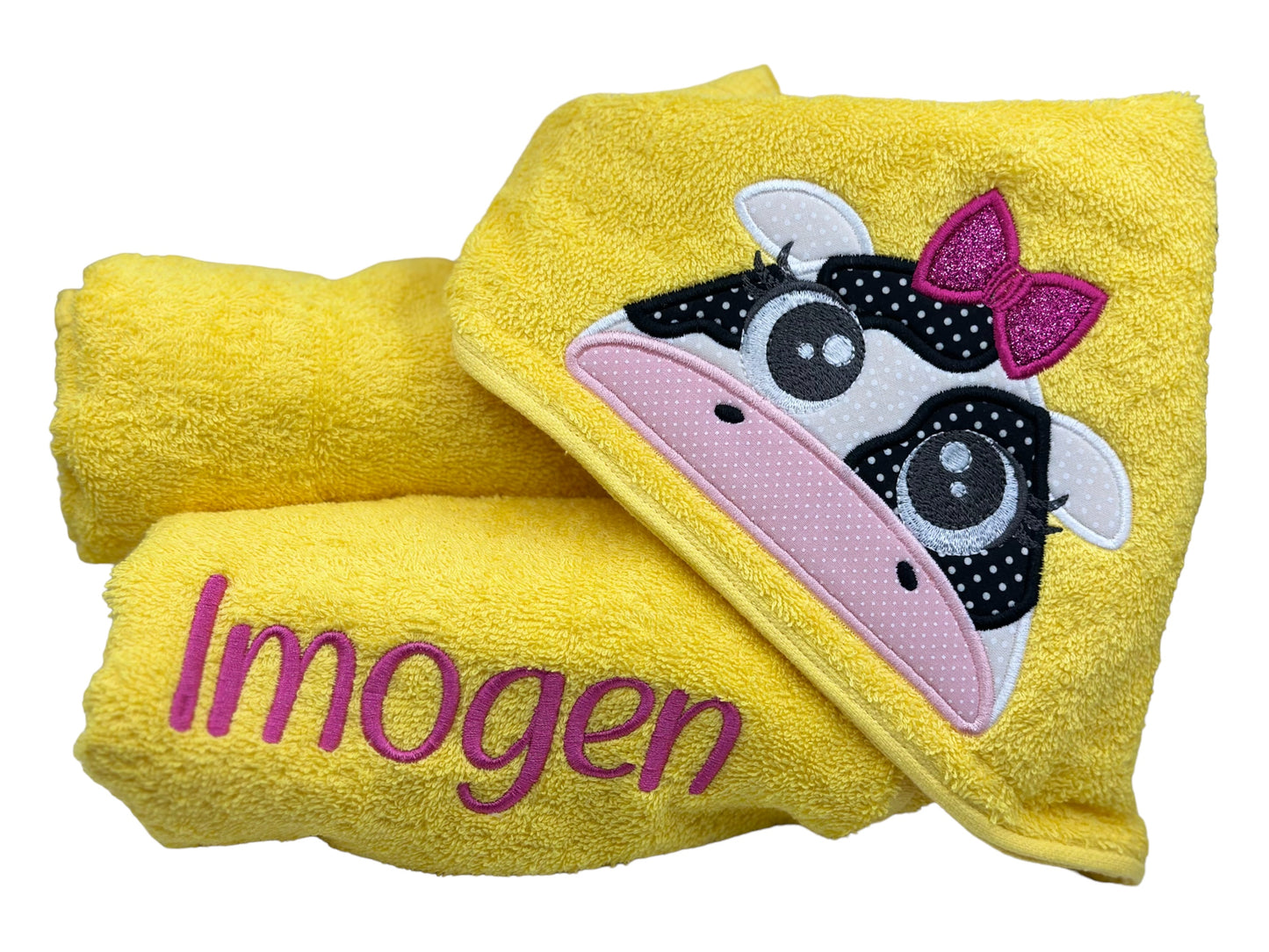Kids' Hooded Towel with COW