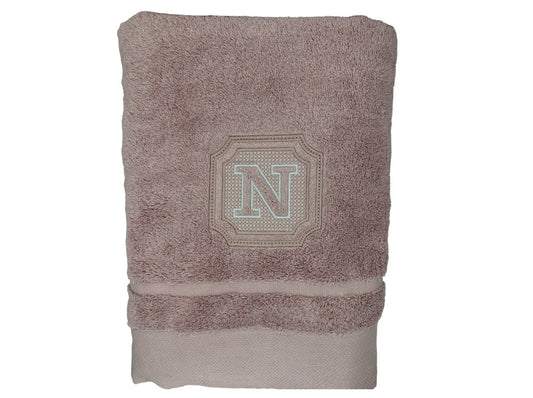 Embroidered Bath Towel with Monogram