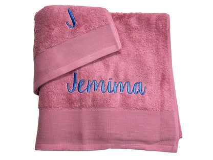Embroidered Towel with Name only