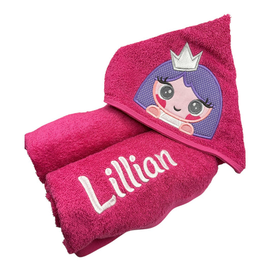 Kids' Hooded Towel with PRINCESS