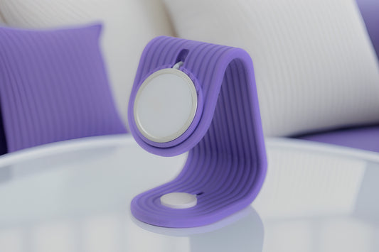 Charging Stand - iPhone & Apple Watch Or Airpods - Purple