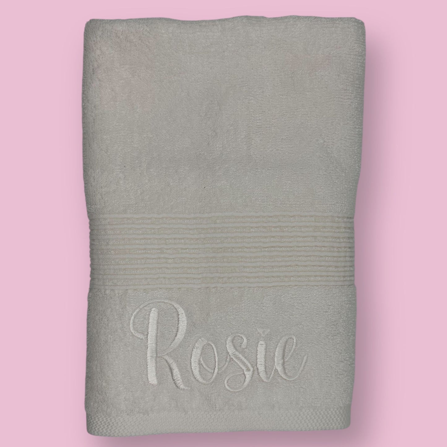 Embroidered Hand Towel with Name