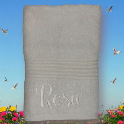 Embroidered Hand Towel with Name