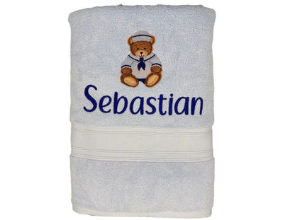 Baby Bath Towel with SAILOR TEDDY