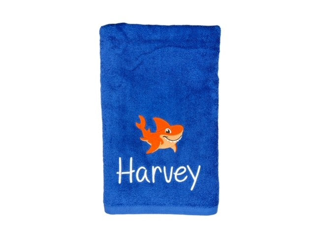Embroidered Towel with SHARK