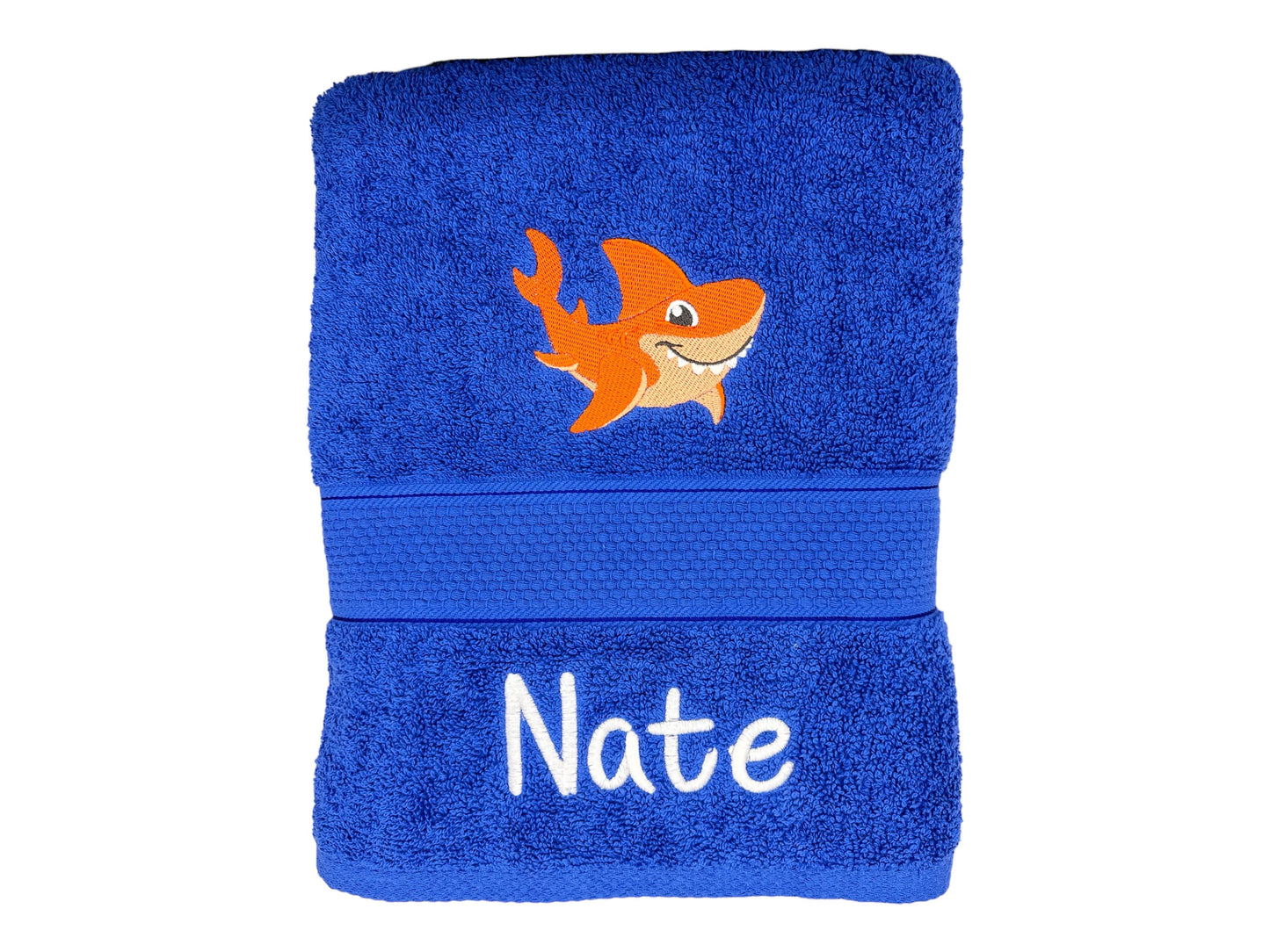 Embroidered Towel with SHARK