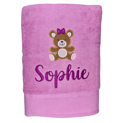 Baby Bath Towel with TEDDY BEAR