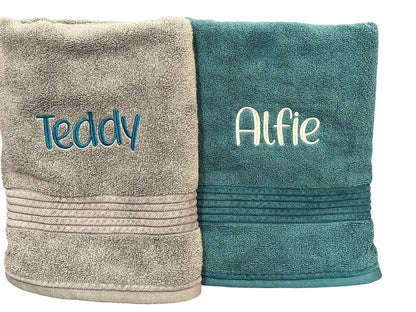 Embroidered Towel with Name only