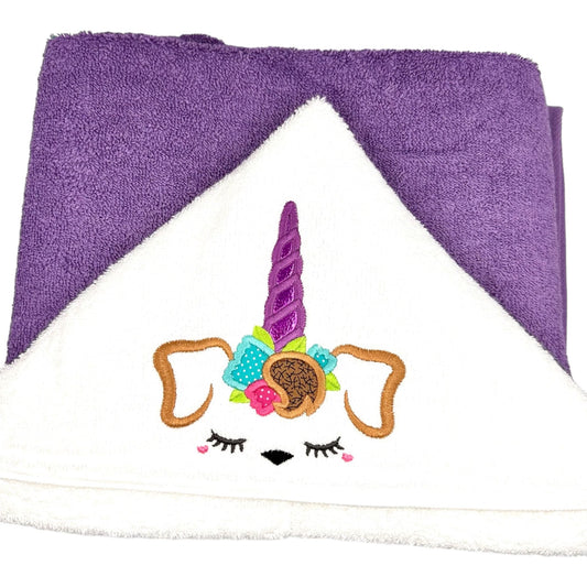 Sale item - Hooded towel with Uni-puppy