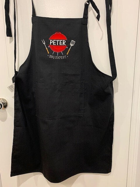 BBQ Apron, embroidered, personalised