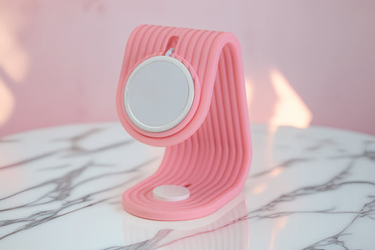 Charging Stand - iPhone & Apple Watch Or Airpods - Pink
